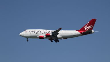 A Virgin Atlantic Boeing 747-400, with Tail Number G-VROC, lands at San Francisco International Airport, San Francisco  A Virgin Atlantic Boeing 747-400, with Tail Number G-VROC, lands at San Francisco International Airport, San Francisco, California, April 16, 2015. REUTERS/Louis Nastro
